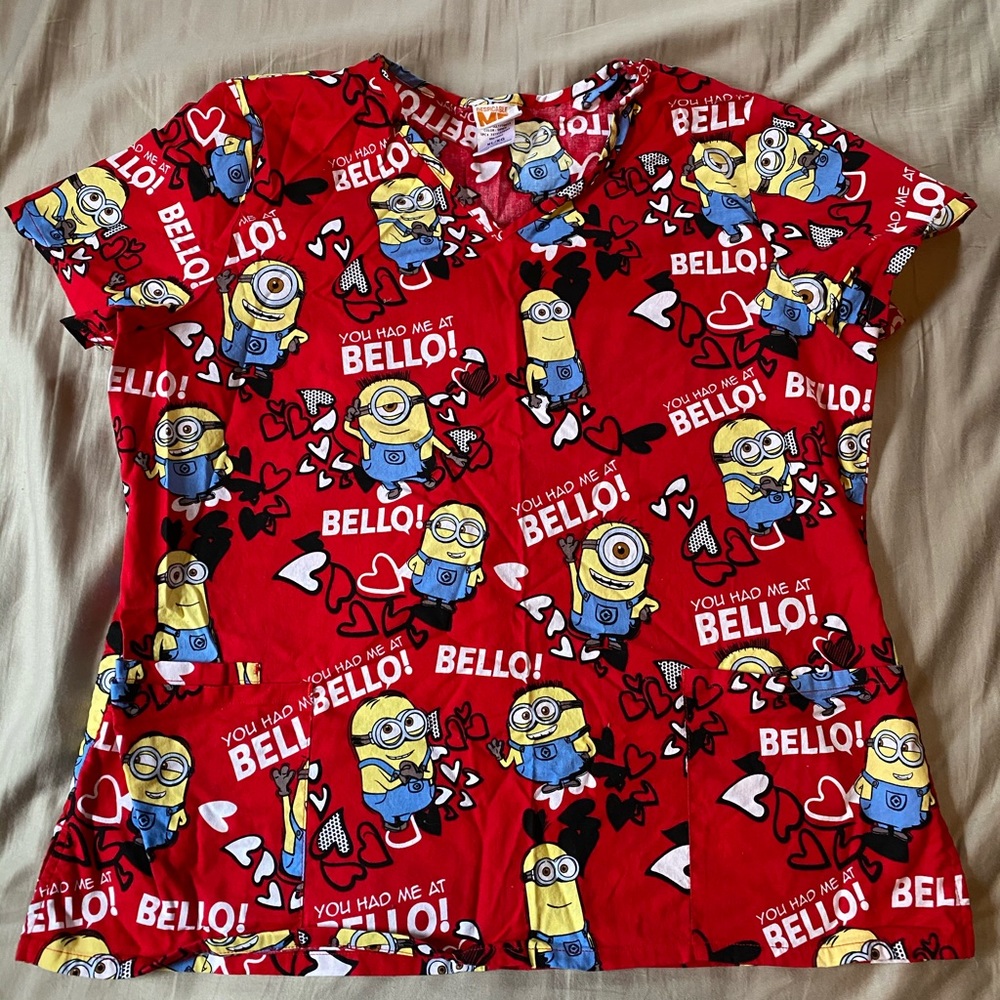 Nursing scrub top